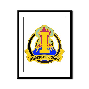 ICorps - M01 - 02 - DUI - I Corps Framed Panel Print