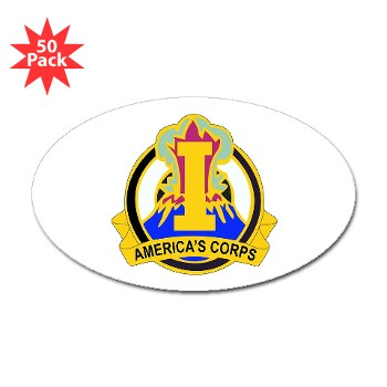 ICorps - M01 - 01 - DUI - I Corps Sticker (Oval 50 pk)