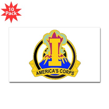 ICorps - M01 - 01 - DUI - I Corps Sticker (Rectangle 10 pk) - Click Image to Close