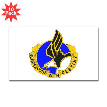 101ABN - M01 - 01 - DUI - 101st Airborne Division Sticker (Rectangle 10 pk) - Click Image to Close