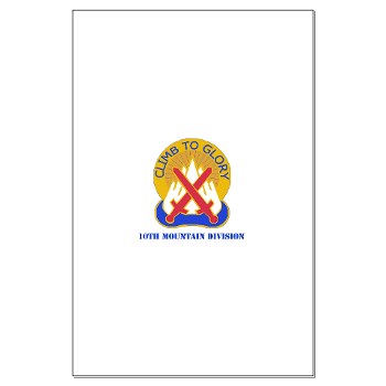 10mtn - M01 - 02 - DUI - 10th Mountain Division with Text Large Poster