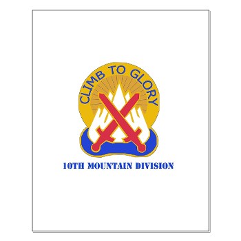 10mtn - M01 - 02 - DUI - 10th Mountain Division with Text Small Poster