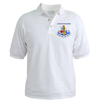 172IB - A01  04 - DUI - 172nd Infantry Brigade with text - Golf Shirt