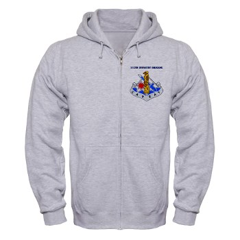 172IB - A01  03 - DUI - 172nd Infantry Brigade with text - Zip Hoodie