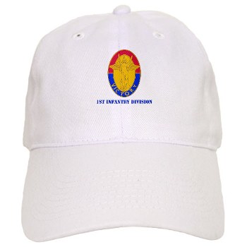 1ID - A01 - 01 - DUI - 1st Infantry Division with Text Cap