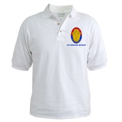 1ID - A01 - 04 - DUI - 1st Infantry Division with Text Golf Shirt