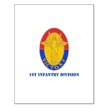1ID - M01 - 02 - DUI - 1st Infantry Division with Text Small Poster - Click Image to Close
