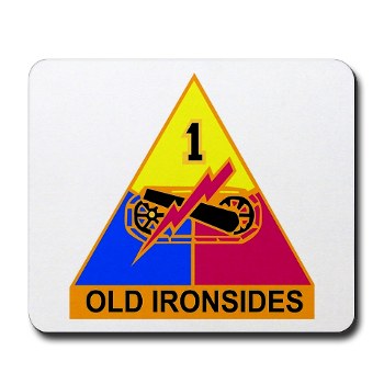 1AD - M01 - 03 - DUI - 1st Armored Division Mousepad