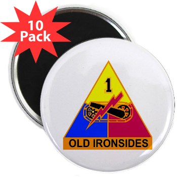 1AD - M01 - 01 - DUI - 1st Armored Division 2.25" Magnet (10 pack)