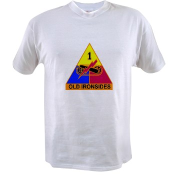 1AD - A01 - 04 - DUI - 1st Armored Division Value T-Shirt - Click Image to Close