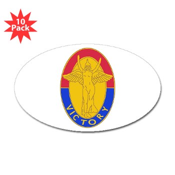 1ID - M01 - 01 - DUI - 1st Infantry Division Sticker (Oval 10 pk) - Click Image to Close