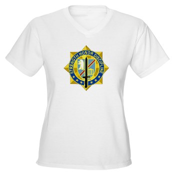 170IB - A01 - 04 - DUI - 170th Infantry Brigade Women's V-Neck T-Shirt