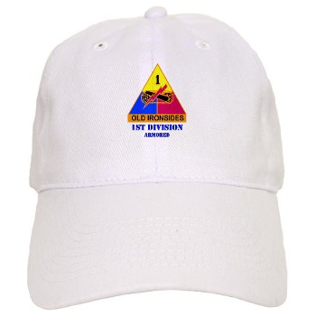 1AD - A01 - 01 - DUI - 1st Armored Division with Text - Cap
