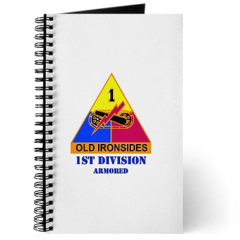 1AD - M01 - 02 - DUI - 1st Armored Division with Text - Journal