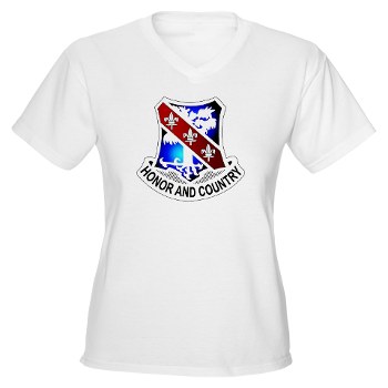 1BCTB - A01 - 04 - DUI - 1st BCT - Bastogne Women's V-Neck T-Shirt