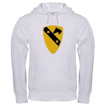 1CAV - A01 - 03 - DUI - 1st Cavalry Division Hooded Sweatshirt - Click Image to Close