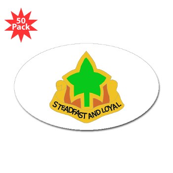 4ID - M01 - 01 - DUI - 4th Infantry Division Sticker (Oval 50 pk)