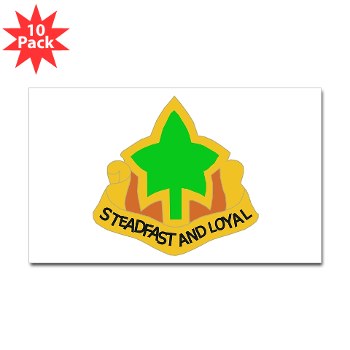 4ID - M01 - 01 - DUI - 4th Infantry Division Sticker (Rectangle 10 pk)