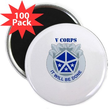 vcorps - M01 - 01 - DUI - V Corps with text 2.25" Magnet (100 pack)