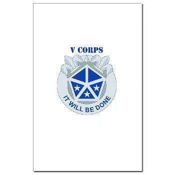 vcorps - M01 - 02 - DUI - V Corps with Text Mini Poster Print