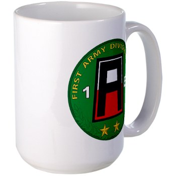 01AE - M01 - 03 - First Army Division East Large Mug - Click Image to Close