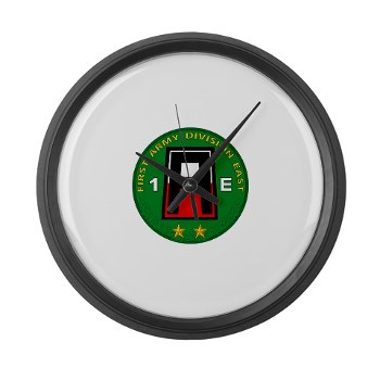 01AE - M01 - 03 - First Army Division East Large Wall Clock