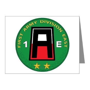01AE - M01 - 02 - First Army Division East Note Cards (Pk of 20)