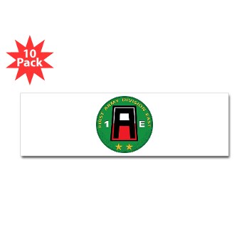 01AE - M01 - 01 - First Army Division East Sticker (Bumper 10 pk) - Click Image to Close