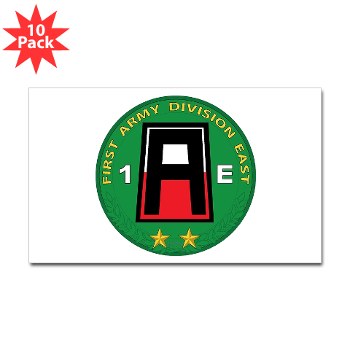 01AE - M01 - 01 - First Army Division East Sticker (Rectangle 10 pk)