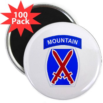 10mtn - M01 - 01 - SSI - 10th Mountain Division 2.25" Magnet (100 pk)