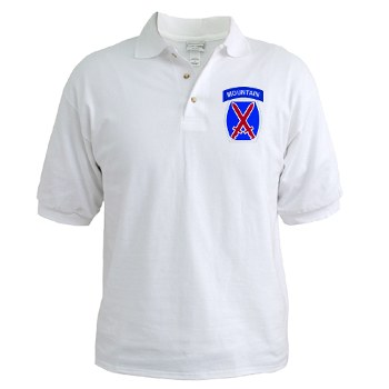 10mtn - A01 - 04 - SSI - 10th Mountain Division Golf Shirt