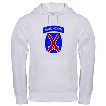10mtn - A01 - 03 - SSI - 10th Mountain Division Hooded Sweatshirt - Click Image to Close
