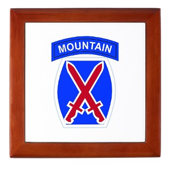 10mtn - M01 - 03 - SSI - 10th Mountain Division Keepsake Box