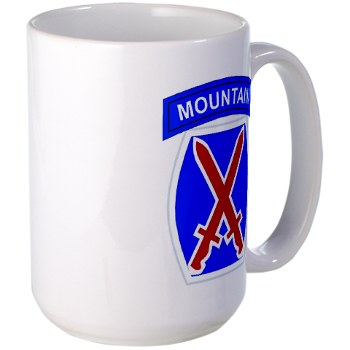 10mtn - M01 - 03 - SSI - 10th Mountain Division Large Mug