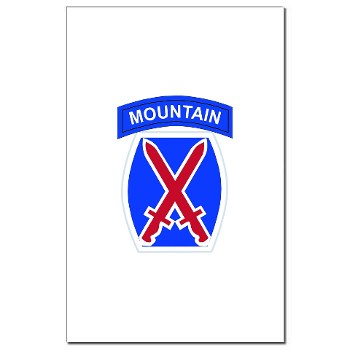 10mtn - M01 - 02 - SSI - 10th Mountain Division Mini Poster Print