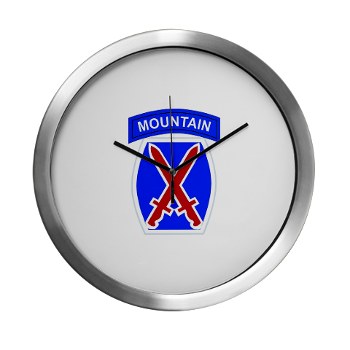 10mtn - M01 - 03 - SSI - 10th Mountain Division Modern Wall Clock - Click Image to Close