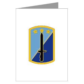 170IB - M01 - 02 - SSI - 170th Infantry Brigade - Greeting Cards (Pk of 20)