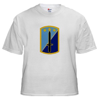 170IB - A01 - 04 - SSI - 170th Infantry Brigade - White T-Shirt