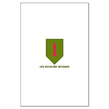 1ID - M01 - 02 - SSI - 1st Infantry Division with Text Large Poster
