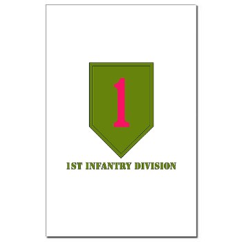 1ID - M01 - 02 - SSI - 1st Infantry Division with Text Mini Poster - Click Image to Close