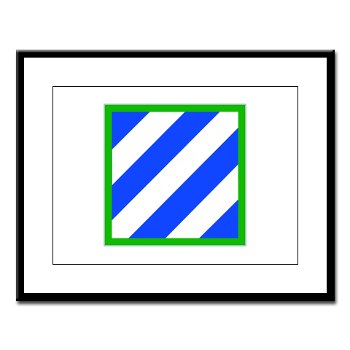 03ID - M01 - 01 - SSI - 3rd Infantry Division Large Framed Print - Click Image to Close
