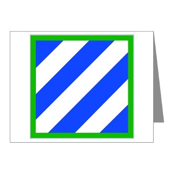 03ID - M01 - 02 - SSI - 3rd Infantry Division Note Cards (Pk of 20)