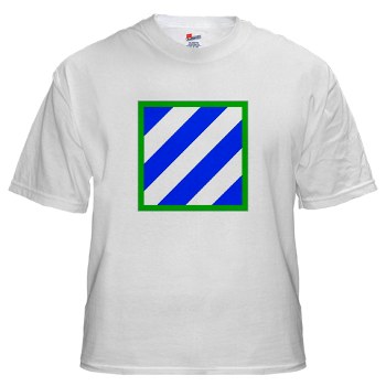 3ID - A01 - 04 - SSI - 3rd Infantry Division White T-Shirt - Apparel