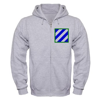 3ID - A01 - 03 - SSI - 3rd Infantry Division Zip Hoodie - Apparel - Click Image to Close