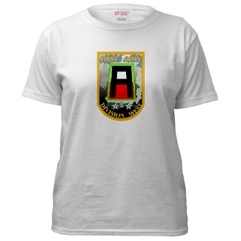 01AW - A01 - 04 - SSI - First Army Division West Women's T-Shirt - Click Image to Close