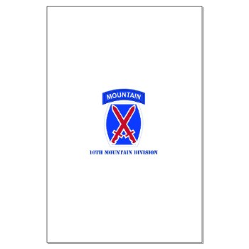 10mtn - M01 - 02 - SSI - 10th Mountain Division with Text Large Poster