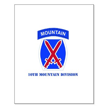 10mtn - M01 - 02 - SSI - 10th Mountain Division with Text Small Poster