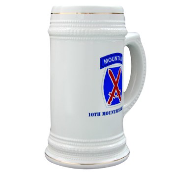 10mtn - M01 - 03 - SSI - 10th Mountain Division with Text Stein - Click Image to Close