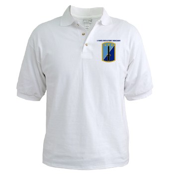 170IB - A01 - 04 - SSI - 170th Infantry Brigade with text - Golf Shirt