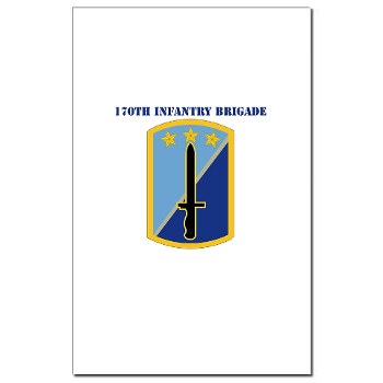 170IB - M01 - 02 - SSI - 170th Infantry Brigade with text - Mini Poster Print